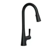 Moen Mikah One-Handle Pull-Down Matte Black Kitchen Faucet 87069BL