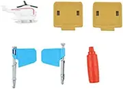 Replacement Parts for Thomas & Friends Trains and Cranes Super Tower Playset - GXH09 ~ Replacement Helicopter Harold, 2 Landing Pads, 2 Flags and Red Handle