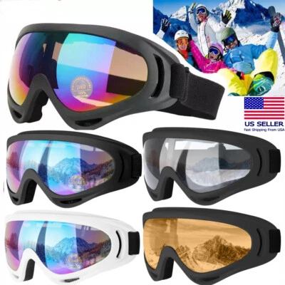Ski Goggles Snowboard Sports Glasses Anti-Glare Lens UV400 Motorcycle Sunglasses