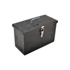 16"X7.5"X10" Black Aluminum Tool Box Truck Car Outdoor Trailer Pickup Toolbox