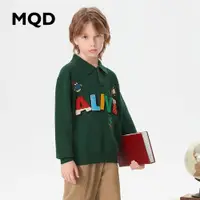 在飛比找ETMall東森購物網優惠-MQD童裝男童polo領毛衣23冬季新款兒童加厚保暖時尚學院