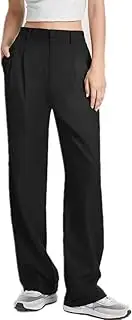 [MYPOWR] The Effortless Tailored Wide Leg Pants，Women's Elastic Business Work Loose Straight Casual Pants