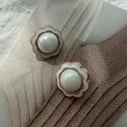 Buttons, Metal Pearl Buttons for 10PCS Metal Dot Flower Type Pearl Shank Button Pearl Buttons Pearl Buttons for Sewing Pearl Buttons for Crafting