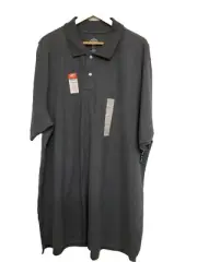 St. John's Bay Men's Gray Polo Shirt Comfort Flex 3XL Super Soft Big Tall New