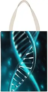 [WYUSPGK] Work Tote Bag, Science Gene Strand Print All-purpose Tote Bag Canvas Tote Bag Fashion Canvas Bag Multipurpose Canvas Bag, Science Gene Strand, 35*45cm, Science Gene Strand, 35*45cm