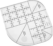 Creative Curved Corner Cutter Quilt Ruler Acrylic DIY Sewing Quilting Tool Multifunctional Clear Sewing Patchwork Ruler Quilting Templates