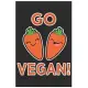 Go Vegan !: Cute Organic Chemistry Hexagon Paper, Awesome Carrot Funny Design Cute Kawaii Food / Journal Gift (6 X 9 - 120 Organic