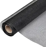 vidaXL Black Fiberglass Mesh Screen - Durable and Rust-Resistant Material, Ideal for Insect Screens, Bird and Rabbit Cages, DIY Applications and Light Bulb Covers, Easy to Cut - 100x1000 cm