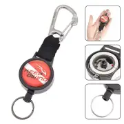 Scuba Diving Gear Key Chain Anti Lost Dive Lanyard with Retractable Cable