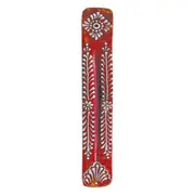 Wooden Ash Catcher Incense Holder - Red