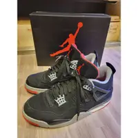 在飛比找蝦皮購物優惠-air jordan 4,代 黑紅og US10 公司貨