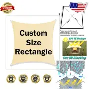 Heavy Duty UV-Blocking Rectangle Shade Sail - Custom Sizes & Colors Available