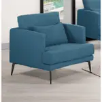 【萊夫家居】CM-269-6：棉麻布單人沙發【台中家具】單人椅 藍布沙發 單人沙發 布套可拆洗 北歐風沙發 單人布沙發