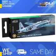 Arcus A3010 Acrylic paints set RAF WW2 U-boat hunters 6 colors in set 10ml