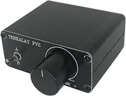 TENEALAY HiFi RCA Audio Switch A/B Selector, Passive Preamplifier Stereo Audio preamp Volume Adjust with ALPS RK27