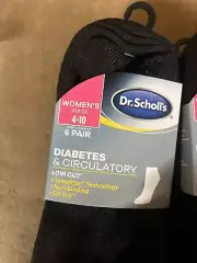 WOMEN'S SIZE 4-10 DR. SCHOLL'S DIABETES & CIRCULATORY LOW CUT SOCKS 12 PACK S13