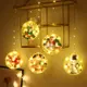聖誕節裝飾吸盤掛燈 窗戶五連串燈飾 氣氛燈裝飾燈造型燈