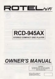 Rotel RCD-945AX CD Player Owners Manual