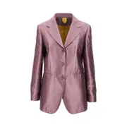 [MAX MARA] MAX MARA Shantung single-breasted jacket Woman 44 44 Purple