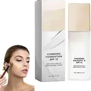 Color Changing Magic Foundation,Magical Color Changing Foundation, All Day Flawless Warm Skin Tone BB Cream Makeup Base Concealer for All Skin,1PCS