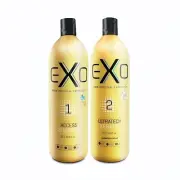 Kit Exoplastia Shampoo and Ultrateck Keratin Straightening Exo Hair - 2x1L