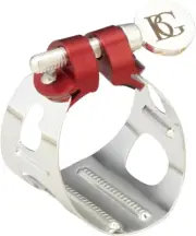 BG Franck Bichon Duo Silver Plated Finish Alto Sax/Bb Clarinet Ligature and Cap