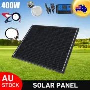 12V 400W Solar Panel Kit Mono Caravan Camping Home Battery Charging Controller