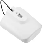 GETAJGHSD 1Pc Travel Security Box Portable Safe for Valuables Design for Beach Travel Bags Outdoor Use Ample Storage Space with Lock for Essentials White