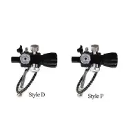 Double Pressure Gauge Air Filling Station Refill Adapter Quick Release Portable