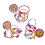 50pcs/set Double Hair Ties Elastic Headband Heart Shaped Women Hair Ropes
