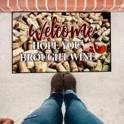 Welcome Doormat 24 inches x 36 inches, Hope You Brought Wine, 19561