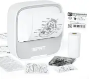 Mini Printer with Sticker Paper, Portable Sticker Printer Efficiently