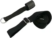 GANAZONO Yoga Stretch Belt for Ballet and Dance Door Band Foot Stretching Strap Durable Soft Webbing for Home Gym and Gymnastics Training Black