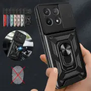 Magnet Armor Case For Xiaomi Poco X6 M6 Pro Redmi Note 13 12 11 Ring Stand Cover