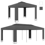 Gazebo with Double Roof 3x3m/3x6m Outdoor Garden Canopy Multi Colours vidaXL