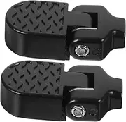1Pair Foldable Aluminum Alloy Rear Seat Pedals for Easy to Assemble Footrest Accessory for Mountain and Bicycles Comfortable Foot Support