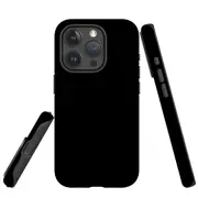 For iPhone 15 Pro Max Case Armour Shield Cover, Black