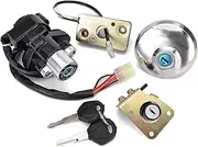Ignition Key Switches for Suzuki GZ125 1998-2003 GZ250 1999-2011 GZ 125 250 Fuel Gas Cap Ignition Switch Seat Lock Key Ignition Barrel Key Switch