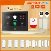 7in Home Alarm System Wireless WiFi Built-in 115dB Louder Siren 5000mAh Battery