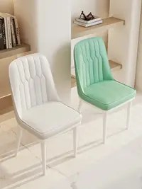 在飛比找樂天市場購物網優惠-【免運】 奶油風餐椅家用舒服久坐餐桌椅子高級感白色菠蘿椅凳子