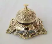 Hotel Counter Bell Service Desk Bell Ornate Solid Brass Call Bell Service Bells