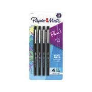 Paper Mate Flair Felt Tip Black Pens - Pack of 4 (Box of 6) | Smooth Writing Experience