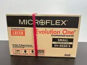 Ansell Reorder No EV-2050-S Latex Gloves Small Microflex LOT 1000 Gloves