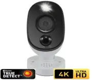 Swann 4K Ultra HD Heat/Motion Sensor Warning Light Bullet Security SWPRO-4KWLB