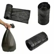 Rubbish Garbage Bin Liners Kitchen Toilet Black Waste 2023 Trash Bags w1a ῀ X8Q2