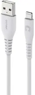 Comsol Super Soft USB-A to Lightning Cable 1.2m White [MFi Certified] Compatible with iPhone 14/13/12/11/X/8/7/ 6/5 iPad Pro/iPad/iPad Air
