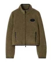 Burberry Logo Patch High-Neck Zipped Jacket S,L,M Mire melange