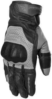 Rusty Stitches Conner Motorrad Handschuhe, black-grey, Size 3XL for Men Black Grey