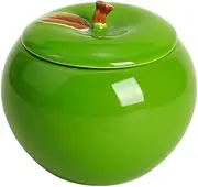 Mozacona Ceramic Apple Shape Container Food Storage Jar with Lid