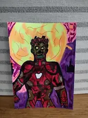 Drawing Zombie Iron Man What if Funko Soda Pop Legends Tony Stark Horror Scary